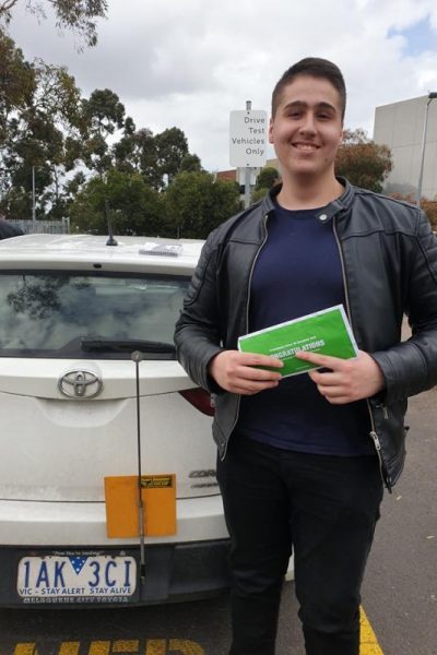 Hassan passed his driving test 1st go at Broadmeadows vicroads with only 2 x 60min driving lesson