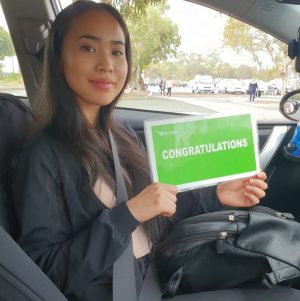 Congrats to Patricia for her Driving Test